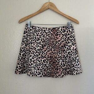 Princess Polly Leopard Print A Line Mini Skirt Size 6